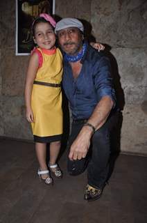 Jackie Shroff and child actor Palak Dey at the Screening of the Short Film Makhmal