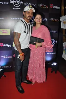 Sreesanth along with wife Bhuvneshwari Kumari at Ankit Tiwari's Live Concert