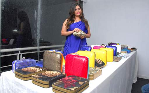 Manali Jagtap with her New Bridal Handbag Collection