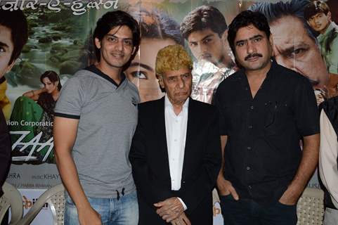 Jeet Goshwami with Khayyam Ji & Yashpal Sharma at the Press Conrefence of Bazaar-E-Husn