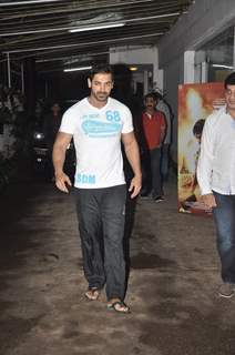 John Abraham at the Screening of Lai Bhari