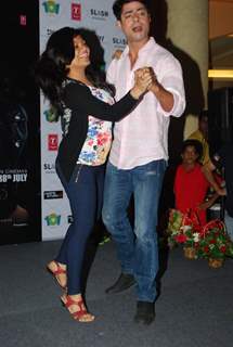 Sushant Singh dances with a fan at the Hate Story 2 Promotions