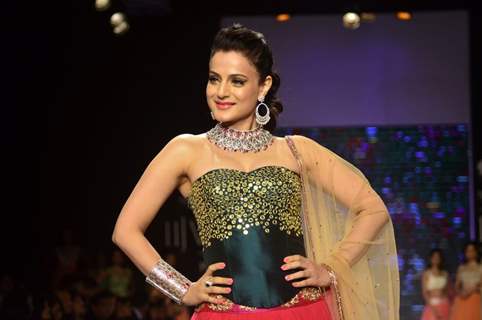 Ameesha Patel poses at the ramp