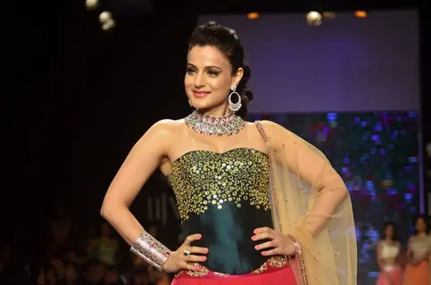 Ameesha Patel poses at the ramp
