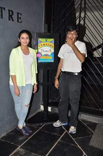 Huma Qureshi was with a guest at the Thespo Orientation