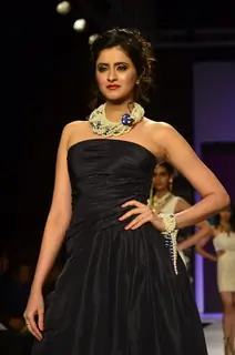 Mihika Verma walks the ramp at the IIJW 2014 - Day 1