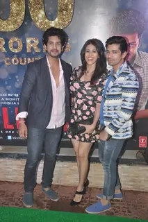 Kishwer Merchant along with Vishal Singh and Suyyash Rai at the Success Bash of Ek Villain