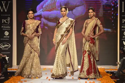 A model walks the ramp as a South India bride at the IIJW 2014 - Day 2