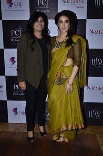 Sagarika with her designer at IIJW 2014 - Day 2