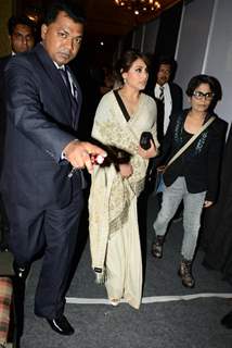 Rani Mukherjee arrives at the Indian Couture Week