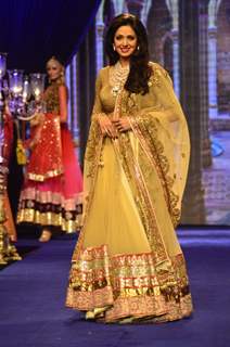 &#8203;Sridevi dazzels the ramp at the IIJW 2014 - Day 3