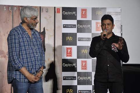 Bhushan Kumar addressing the media at the Trailer Launch of Creature 3D