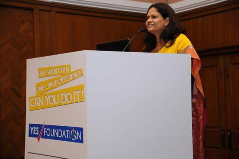 Prerana Langa, CEO of YES Foundation addressing the audience