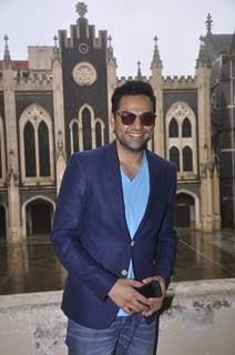 Abhay Deol gives a smiling pose for the camera