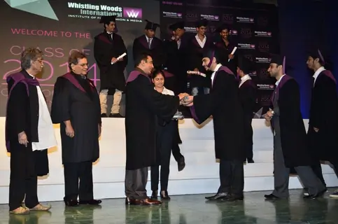 Kamal Hassan and Subhash Ghai at Whistling Woods Convocation Ceremony