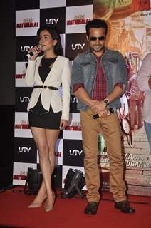 Humaima Malik and Emraan Hashmi at the Trailer Launch of Raja Natwarlal