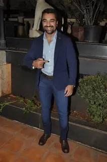 Ajaz Khan poses for the camera at Sangram Singh's Birthday Bash