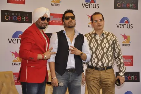 Mika and DJ Dilbagh Singh at the Album Launch