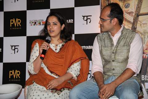 Deepti Kakkar addresses the media at the Trailer Launch of the Documentary Katiyabaaz