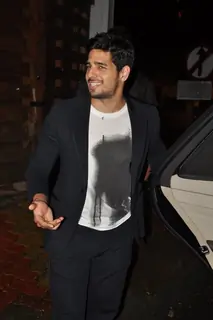 Sidharth Malhotra was snapped at Lido Post Dinner