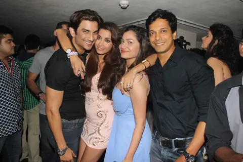 Birthday girl Madhura Naik poses with friends