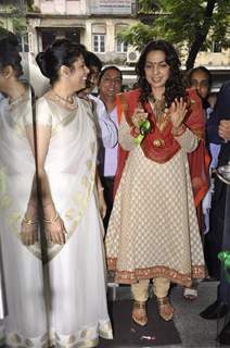 Juhi Chawla posed for media at Ayushakti Event