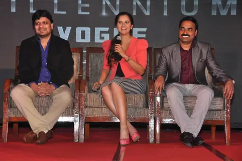 Sania Mirza interacts with the audience at the Launch of Celkon Mobile