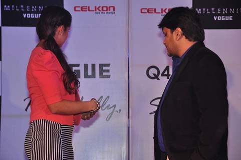 Sania Mirza opens the slide show at the Launch of Celkon Mobile