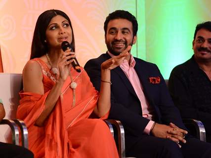 Shilpa Shetty was seen sharing her views at the Launch of Goa Wedding Fest