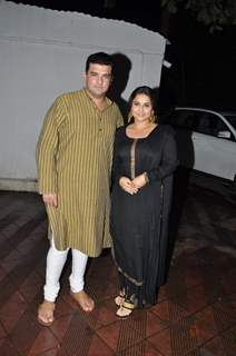 Siddharth Roy Kapur and Vidya Balan at Sanjay Leela Bhansali's party for Mary Kom completion