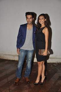 Rajkummar Rao and Patralekha at Sanjay Leela Bhansali's party for Mary Kom completion