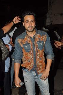 Emraan Hashmi poses for the media at the Promotion of Raja Natwarlal