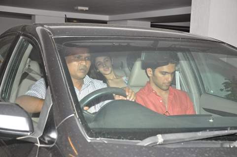 Alia Bhatt was spotted at Karan Johar's Private Party