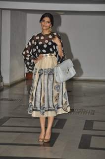 Sonam Kapoor poses for the media at Karan Johar's Private Party