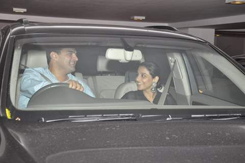 Siddharth Roy Kapoor and Vidya Balan were spoted at Karan Johar's Private Party