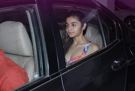 Alia Bhatt was spotted at Karan Johar's Private Party