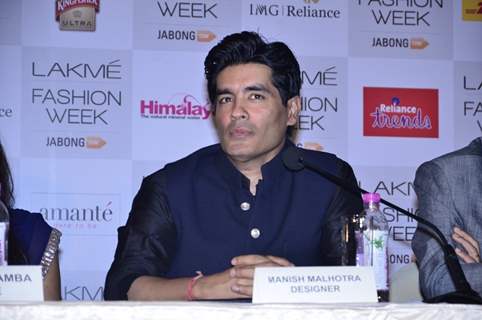 Manish  Malhotra was at the Announcement of Lakme Fashion Week Summer Resort 2014