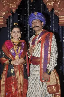 The actors of 'Prem Mhanje Prem Mhanje Prem Asata' at the Launch