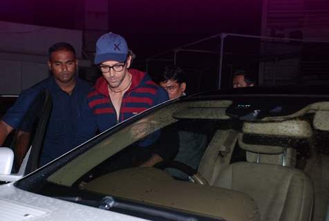 Hrithik Roshan was snapped getting in his car at PVR