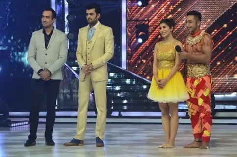 Sophie Choudry waits for the judges comments on Jhalak Dikhla Jaa