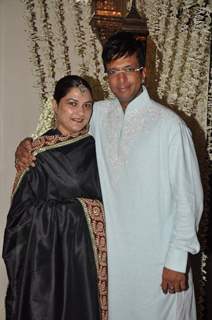 Javed Jaffrey with his wife at the Rocking EID Bash