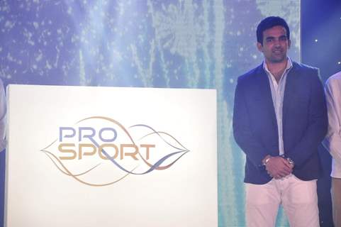 Zaheer Khan was spotted at the launch of his company 'Pro Sport'