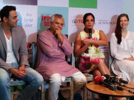 Richa Chadda addresses the media at the Mumbai Press Conference: Trivial Disasters