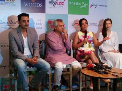 Richa Chadda interacts with the media at the Mumbai Press Conference: Trivial Disasters