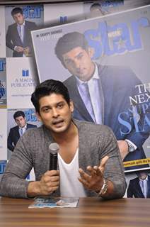 Siddharth Shukla addressing the media at the Starweek Magazine Launch