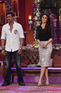 Ajay and Kareena promote Singham Returns on Comedy Nights With Kapil