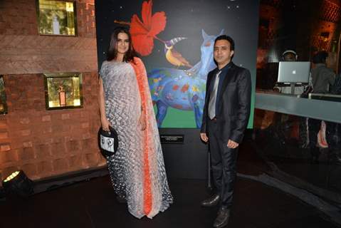 Sona Mohapatra and Ram Sampath were at Gallerie Angel Arts Event