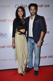 Armaan Jain poses with Anushka Ranjan at Gallerie Angel Arts Event