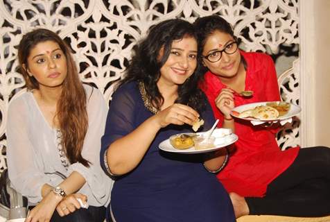 Hina Khan with Neelima Tadepalli and Neha Saroopa at the celebration