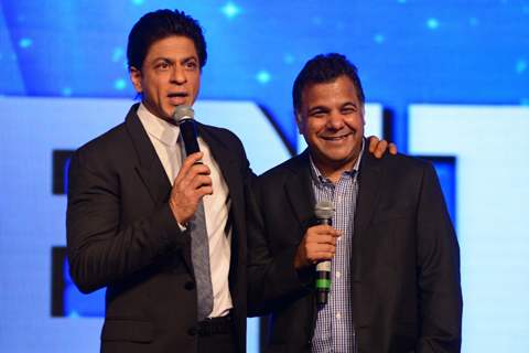 Shah Rukh Khan and Raj Nayak, CEO, COLORS at &quot;Got Talent World Stage LIVE&quot;